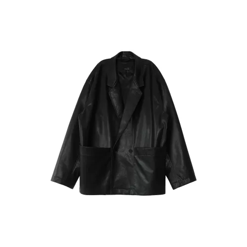 WHITT EPURE Leather Jackets Men Black