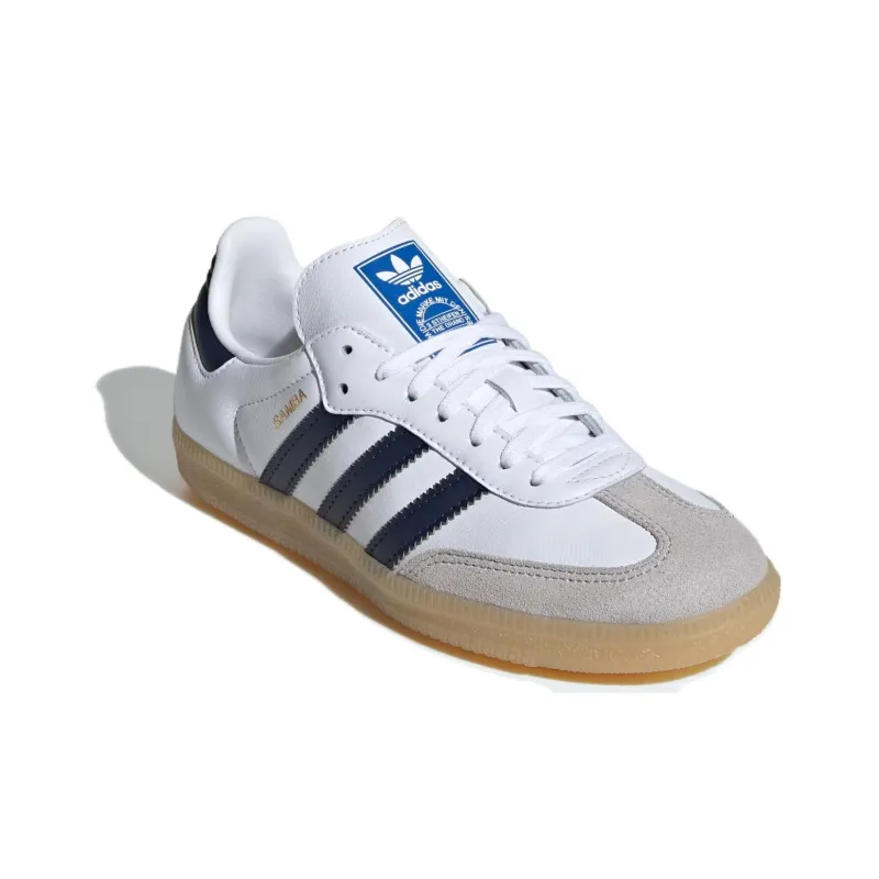 adidas Samba OG J 'White Collegiate Navy Gum'-2