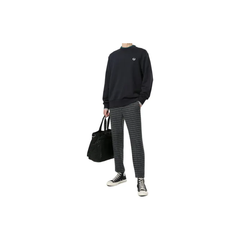 FRED PERRY Embroidered Logo Crew neck Sweatshirt-4