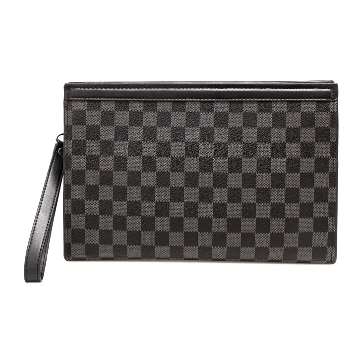 LETOO Microfiber Synthetic Leather Clutch Regular Men's Black-0