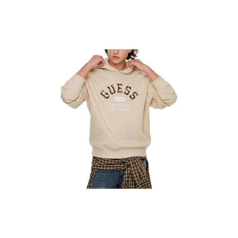 GUESS Sweatshirt Unisex Khaki Heather Gray-3