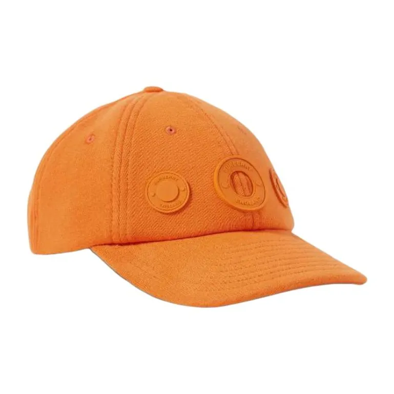 Burberry 100% Cotton Baseball Caps Men's Orange-1