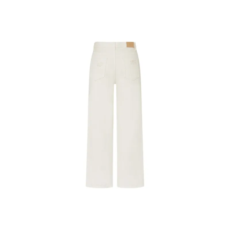 MO&CO Jeans Women's Denim White-1