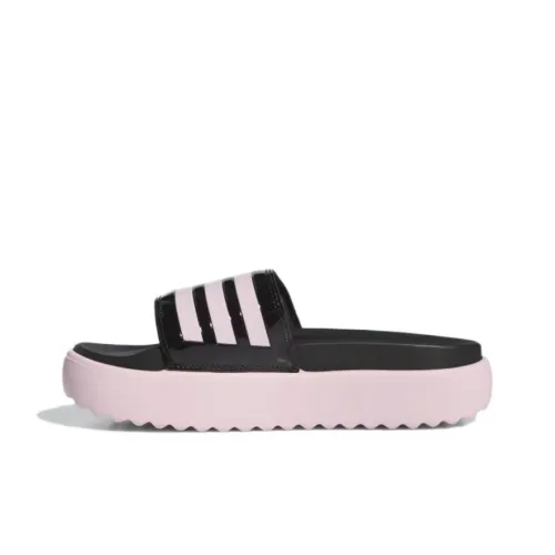 Adidas Women's Adilette Platform Slide 'Black Clear Pink'