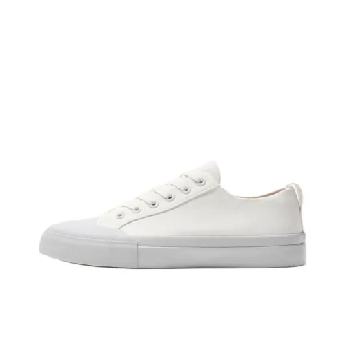 ZARA Skateboard Shoes Men Low-Top White