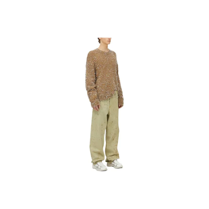 MSGM Metallic Detailing Crew Neck Jumper-3