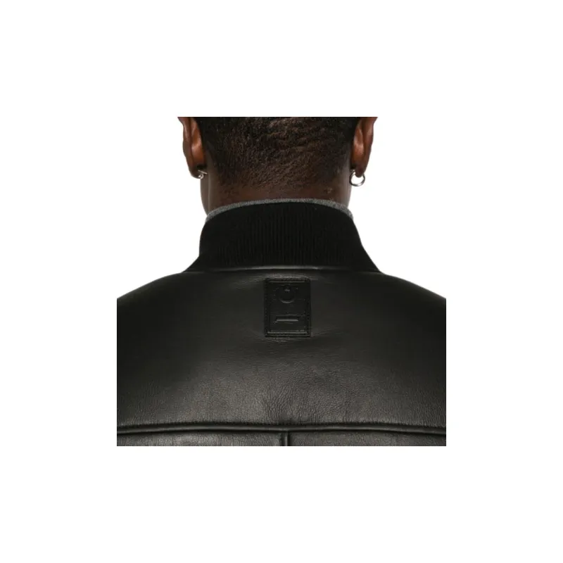 Ferragamo Leather Bomber Jacket-4