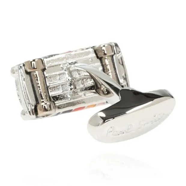 Paul Smith Artist Stripe Mini Cufflinks-6