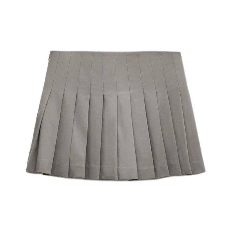 ZARA Trf Casual Short Skirts Women's Brown-1
