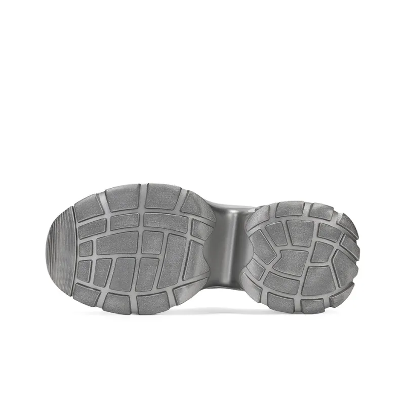 GG CC Chunky Sneakers Women's Low Top Silver/Black-4