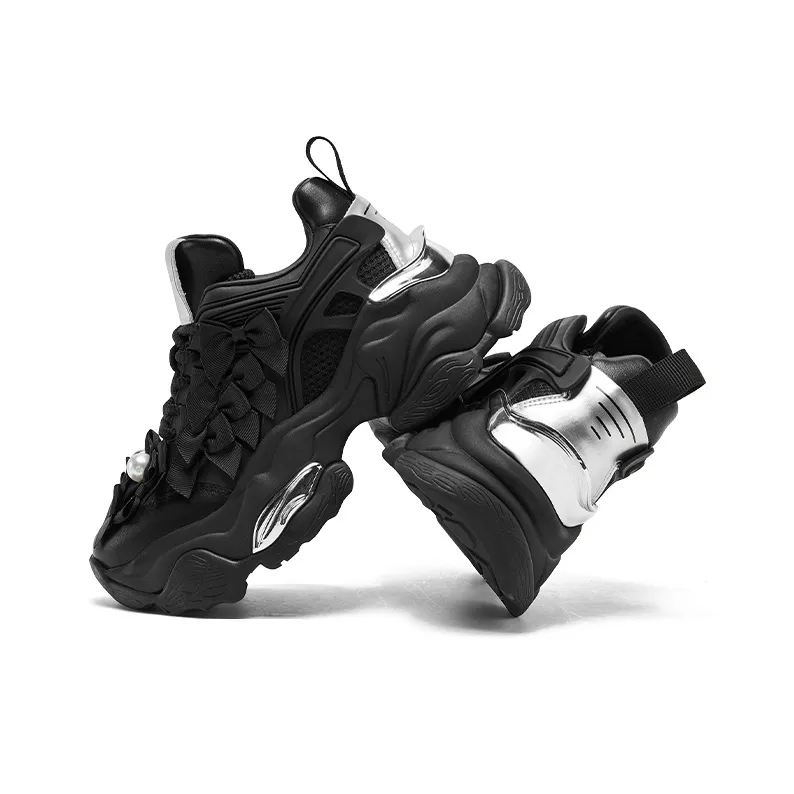 CHERYKALLY Wear-Resistant Height Increasing Low-Top Chunky Sneakers Women's-8