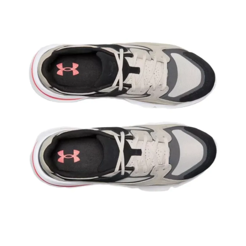 Under Armour Forge 96 Anti Slip Wear Resistant Low Top Casual Shoes Unisex White Gray-2