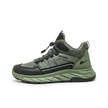 Warrior Lightweight Wear Resistant And Slip Resistant Low Top Trekking Shoes Men's Army Green/Black
