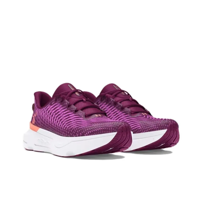 Under Armour Infinite Pro Anti Slip Wear Resistant Low Top Casual Running Shoes Women's Purple-4
