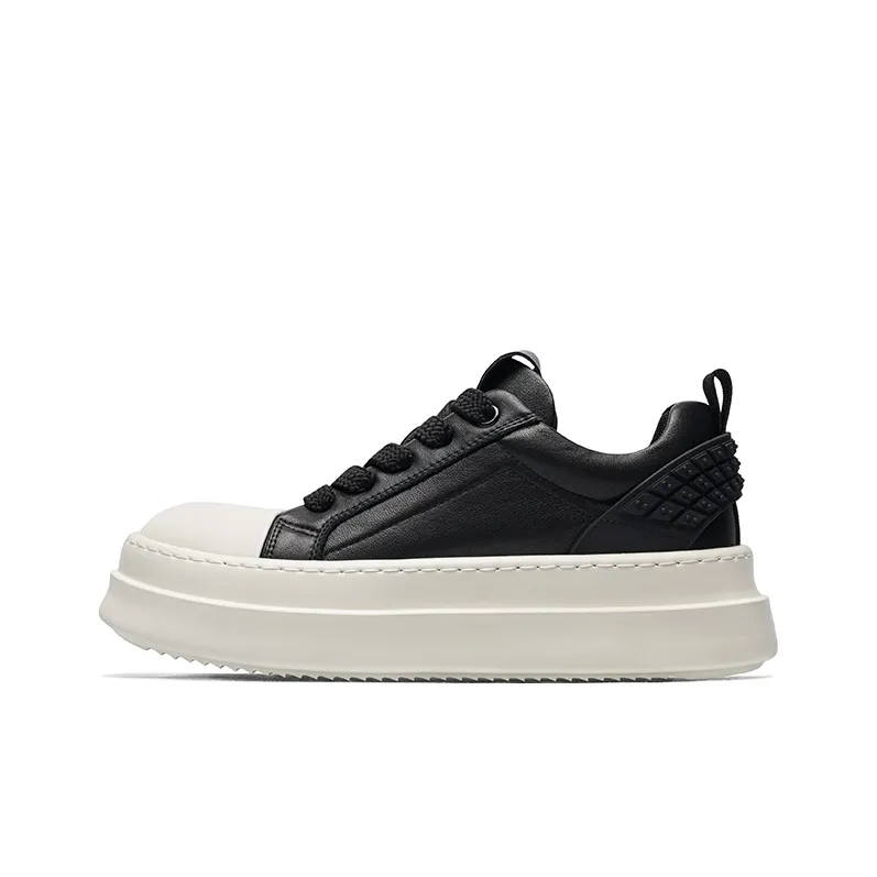 SALAXI Slip Resistant Height Increasing Low Top Skateboard Shoes Unisex-6