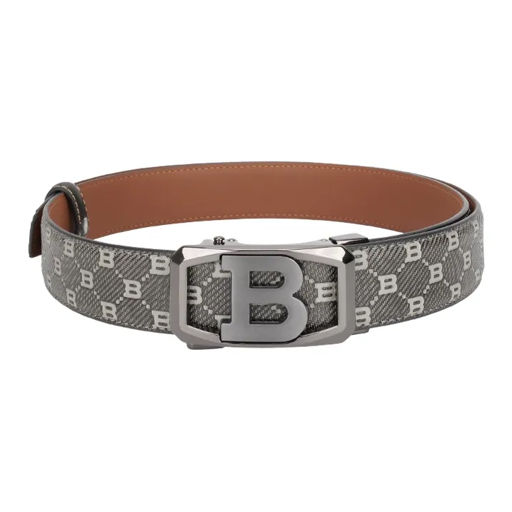 NINE NAIL Cow Leather Genuine Leather Leather Belts Men's Width  3.5cm-2