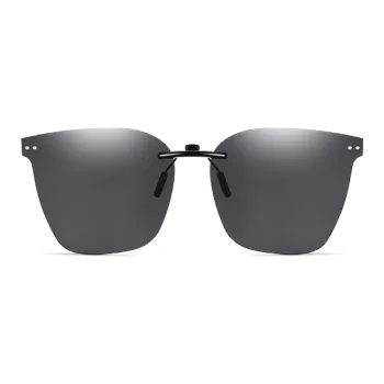 Morakot Square Sunglasses Unisex Black