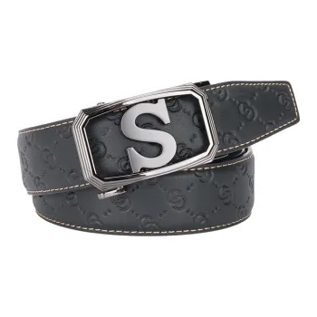 NINE NAIL Cow Leather Genuine Leather Leather Belts Men's Width  3.5cm