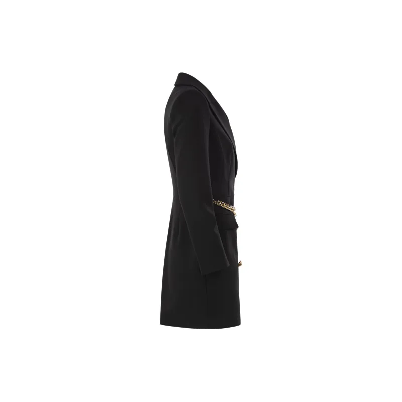 Elisabetta Franchi Belted Stretch Coat Dress-2