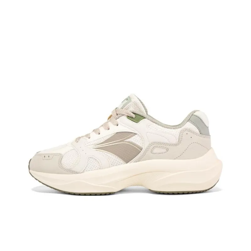 361° Anti Slip Wear Resistant Low Top Casual Shoes Men's White Gray-0