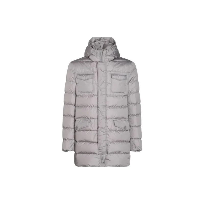 HERNO Hooded Quilted Down Coat-8