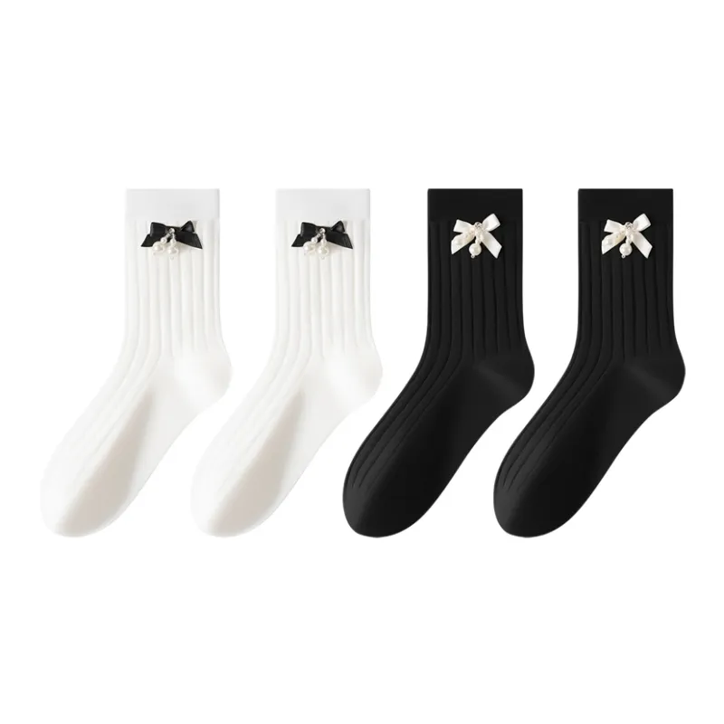 MIIOW Trend Party Series Mid Calf Socks Women's 4 Pack-5