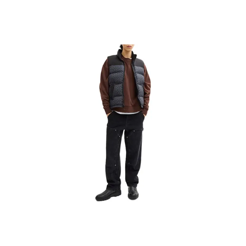 COACH FW24 Down Jacket Men's Charcoal Gray-1