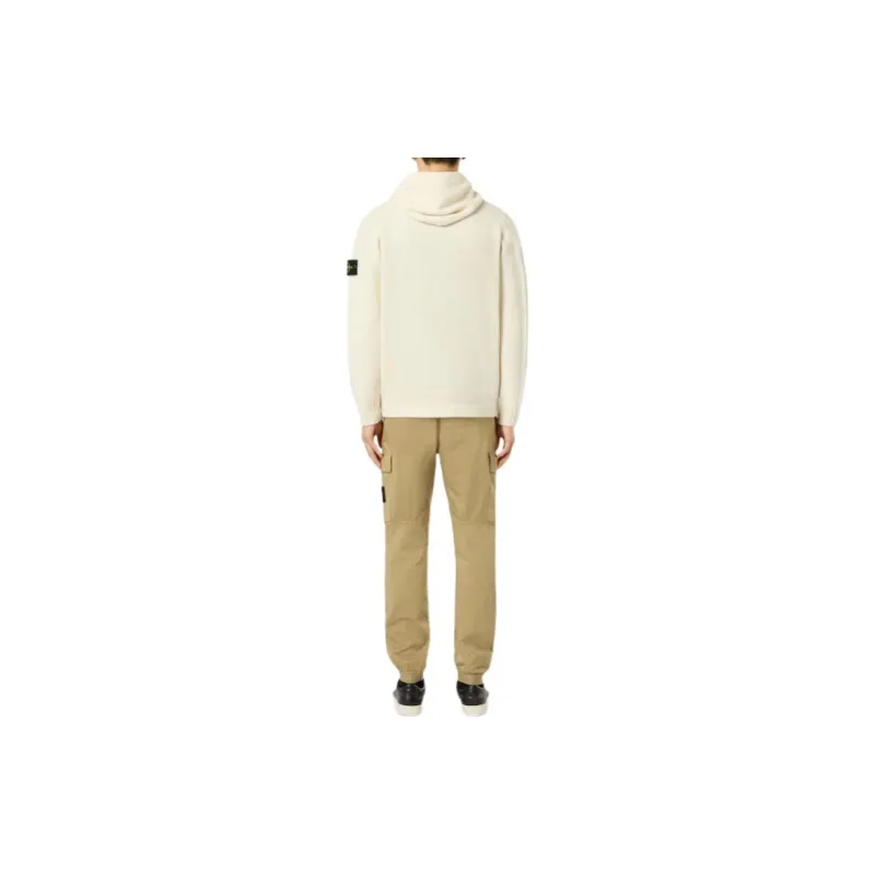 STONE ISLAND Logo Patch Hooded Cardigan-3