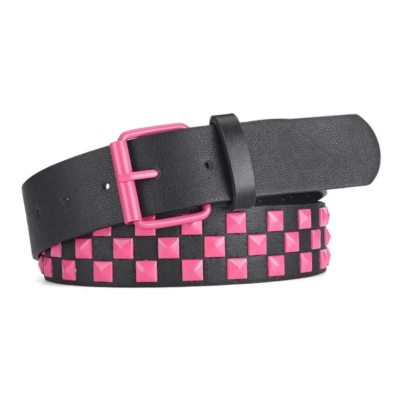 JONNY MOORE Alloy Leather Belts Women's 3.8cm-9