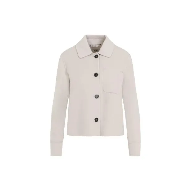 'S MAX MARA Buttoned Long-Sleeved Jacket-12