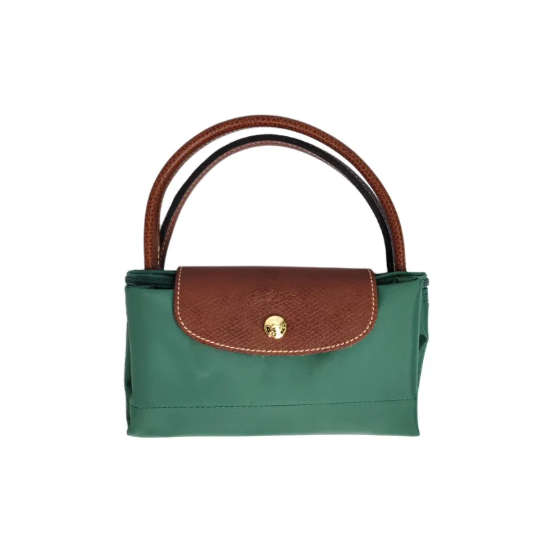 LONGCHAMP Le Pliage Polyamide Canvas With Leather Dumpling Bag Handbags Small Size Women's Sage-5