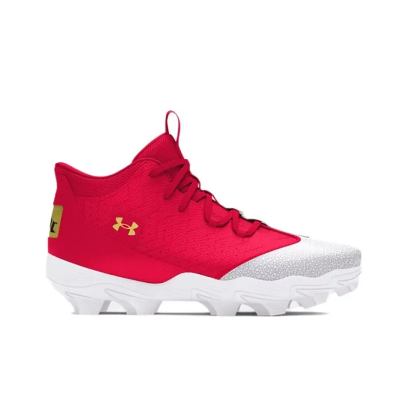 Under Armour Harper Slip Resistant, Abrasion Resistant, Breathable Mid Top Training Shoes Men's Red-1