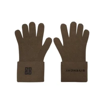 Givenchy Embroidered Logo Gloves