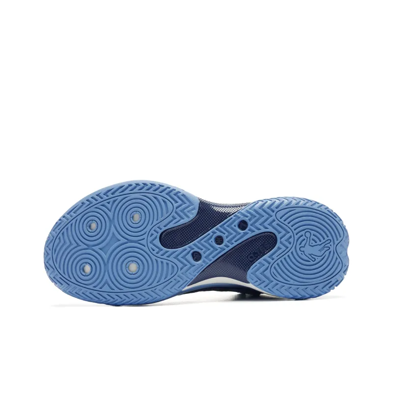 QIAODAN Battle Of The 7th Basketball Shoes Men Mid Top Rhythmic Blue Serene Blue-5