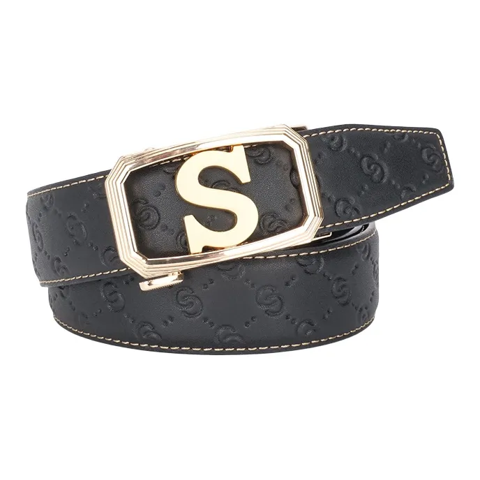 NINE NAIL Cow Leather Genuine Leather Leather Belts Men's Width  3.5cm-5