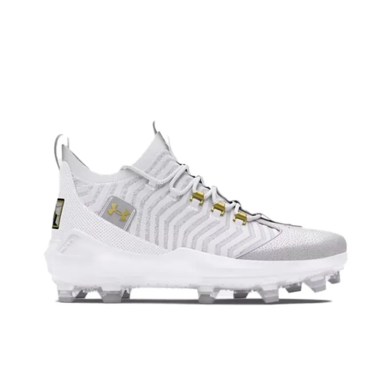 Under Armour Anti Slip Wear Resistant Mid Top Training Shoes Men's White-1