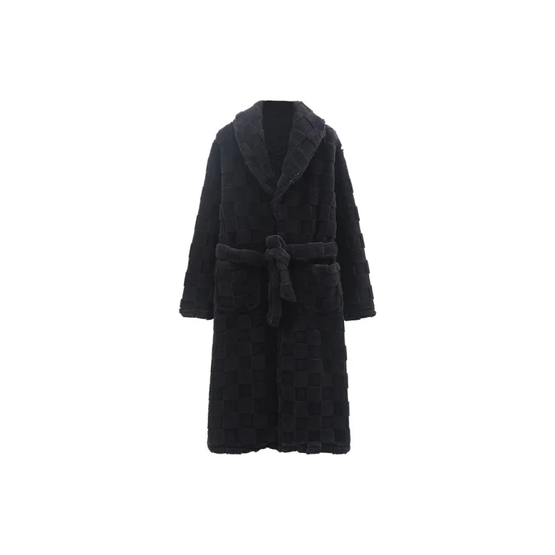 Qiao Ni Tong Pajama Robe Men's Premium Black-0