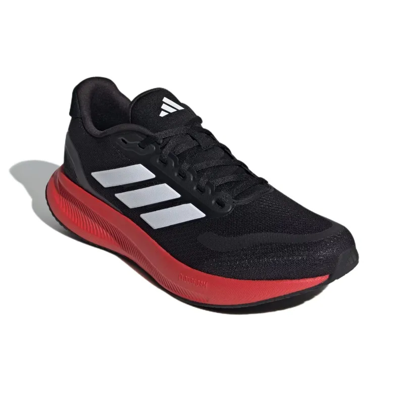 Adidas Runfalcon 5 Core Black Cloud White Bright Red-2