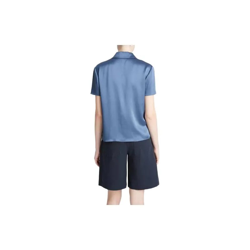 VINCE Polo Shirts Women's Blue-1