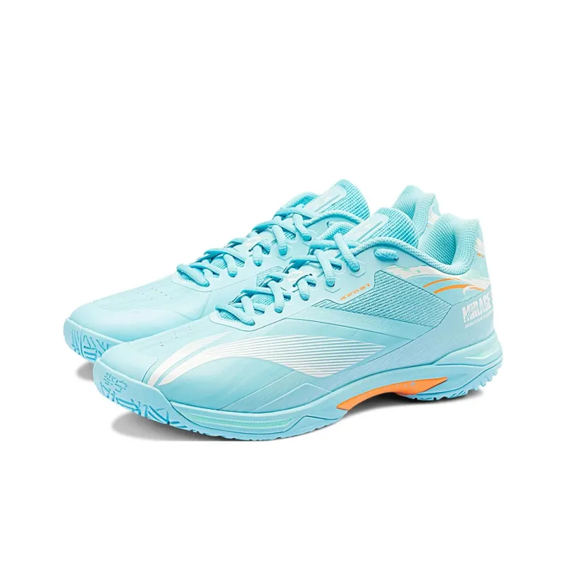 LiNing Anti-Slip Wear-Resistant Low-Top Badminton Shoes Unisex Blue-1