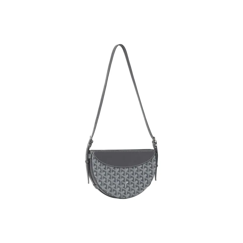 GOYARD Canvas With Calfskin Swift Bag Shoulder Bags Unisex Gray-1