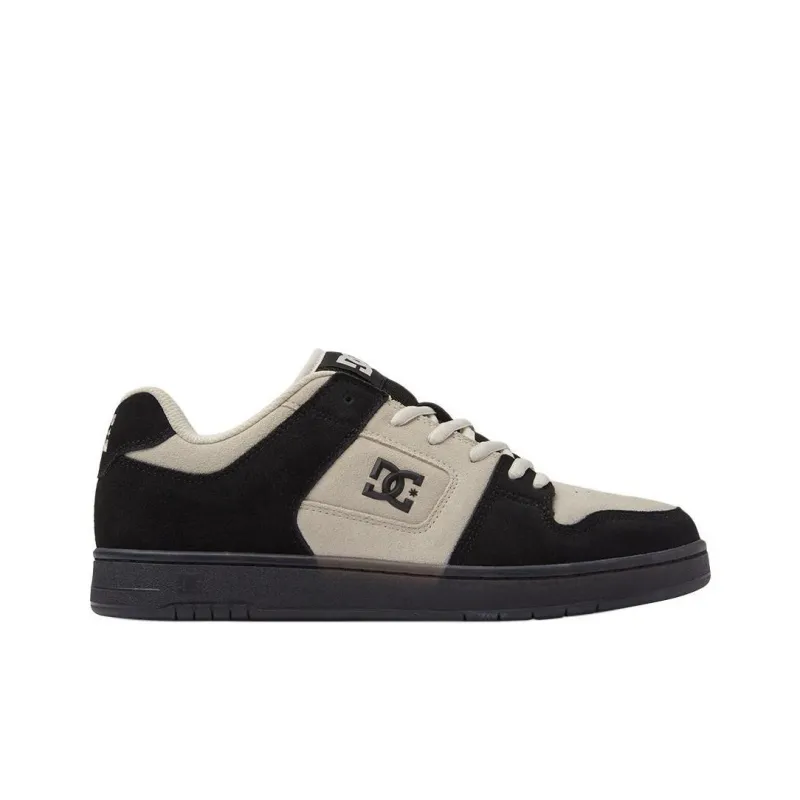 DC Shoes Wear resistant And Lightweight Low Top Skateboard Shoes Men's Beige Black-1