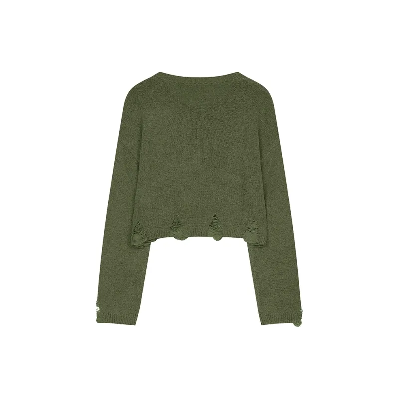 ELF SACK Pink Bowknot Effortless Style Knitwear Women's-3