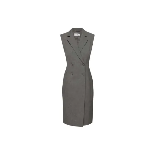 ARITZIA Sleeveless Dresses Women's Heather Charcoal/Stone Phoebe Zhennan Charcoal