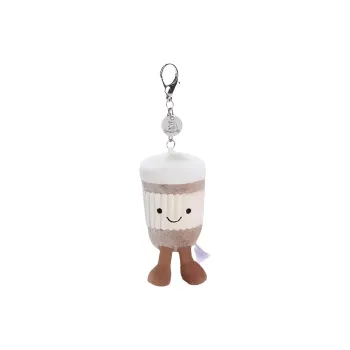 JELLYCAT Amuseables Coffee To Go Bag Charm