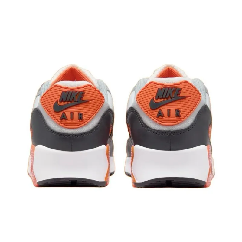 Nike Air Max 90 Summit White Safety Orange Dark Smoke Grey Smoke Grey-4
