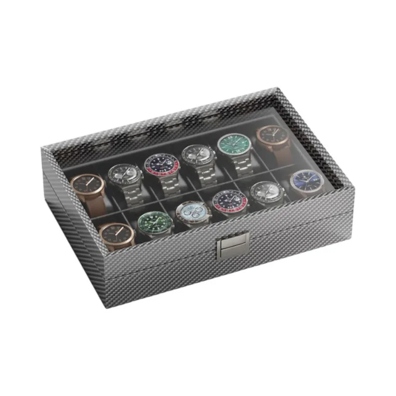 Brilliant Carbon Fiber Series Watch Case Unisex-4