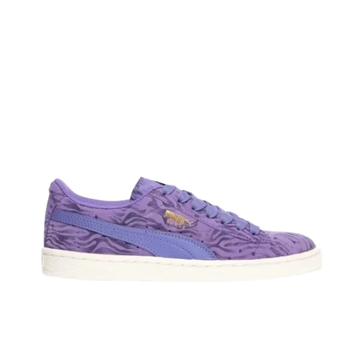 PUMA Suede Classic Anti-Slip Wear-Resistant Low-Top Skateboard Shoes Women's Purple-1