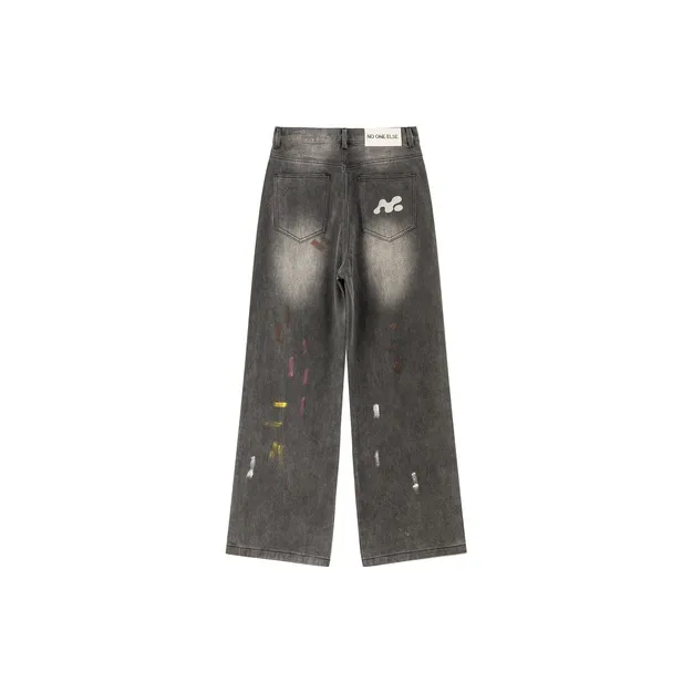 NO ONE ELSE Jeans Unisex Black Gray-1
