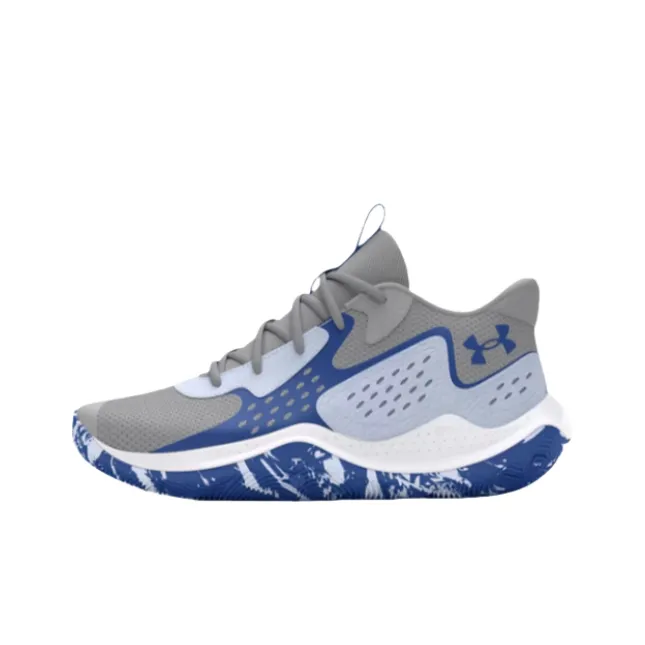 Under Armour Jet '23 Slip Resistant Low Top Basketball Shoes Unisex Gray-0